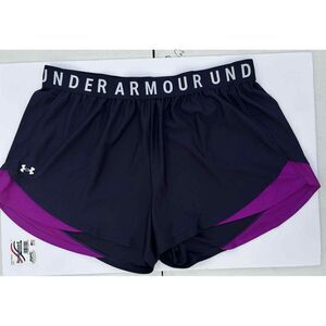 Under Armour Women’s Loose Fit Black Athletic Shorts 3X Purple